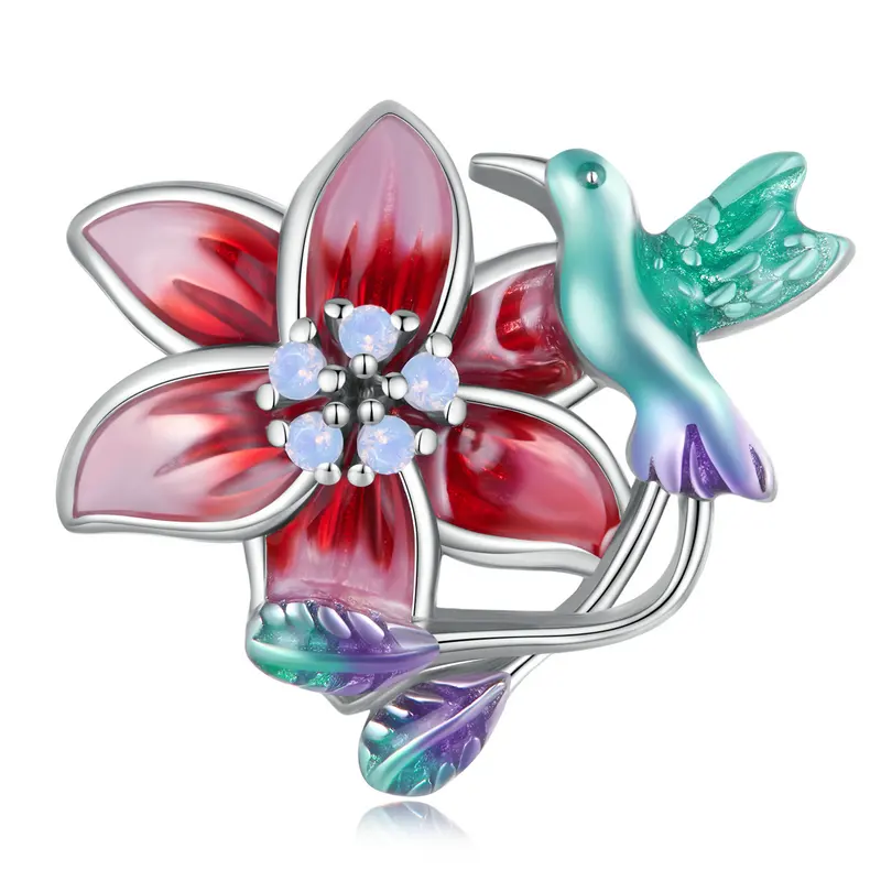 Pájaro flor charm Pájaro flor